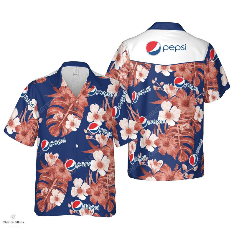 Floral pepsi drink summer vacation hawaiian shirt 1