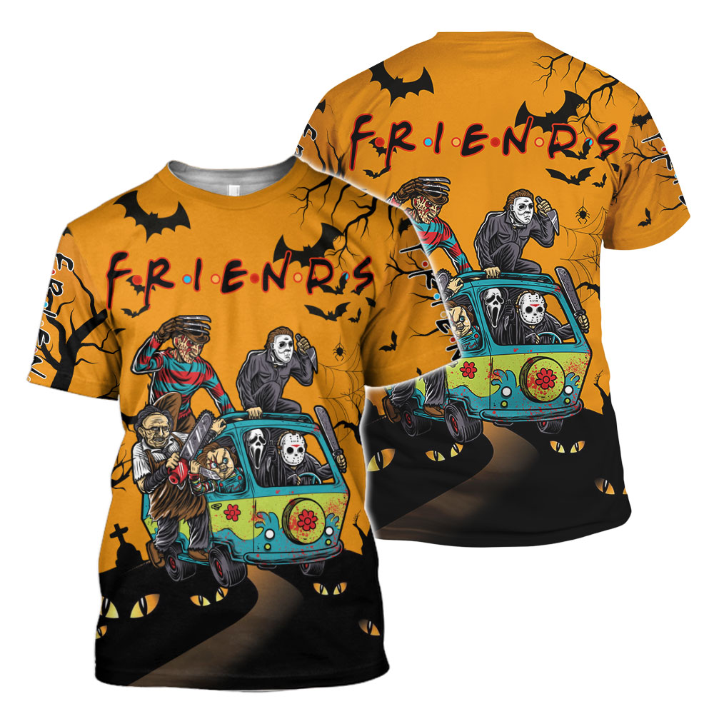 Friend horror halloween 3D all over printed shirt
