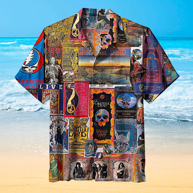 Grateful Dead Band hawaiian shirt