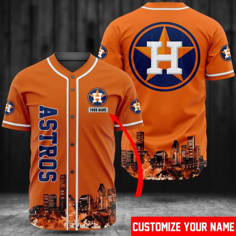 Houston Astros personalized custom name baseball jersey shirt