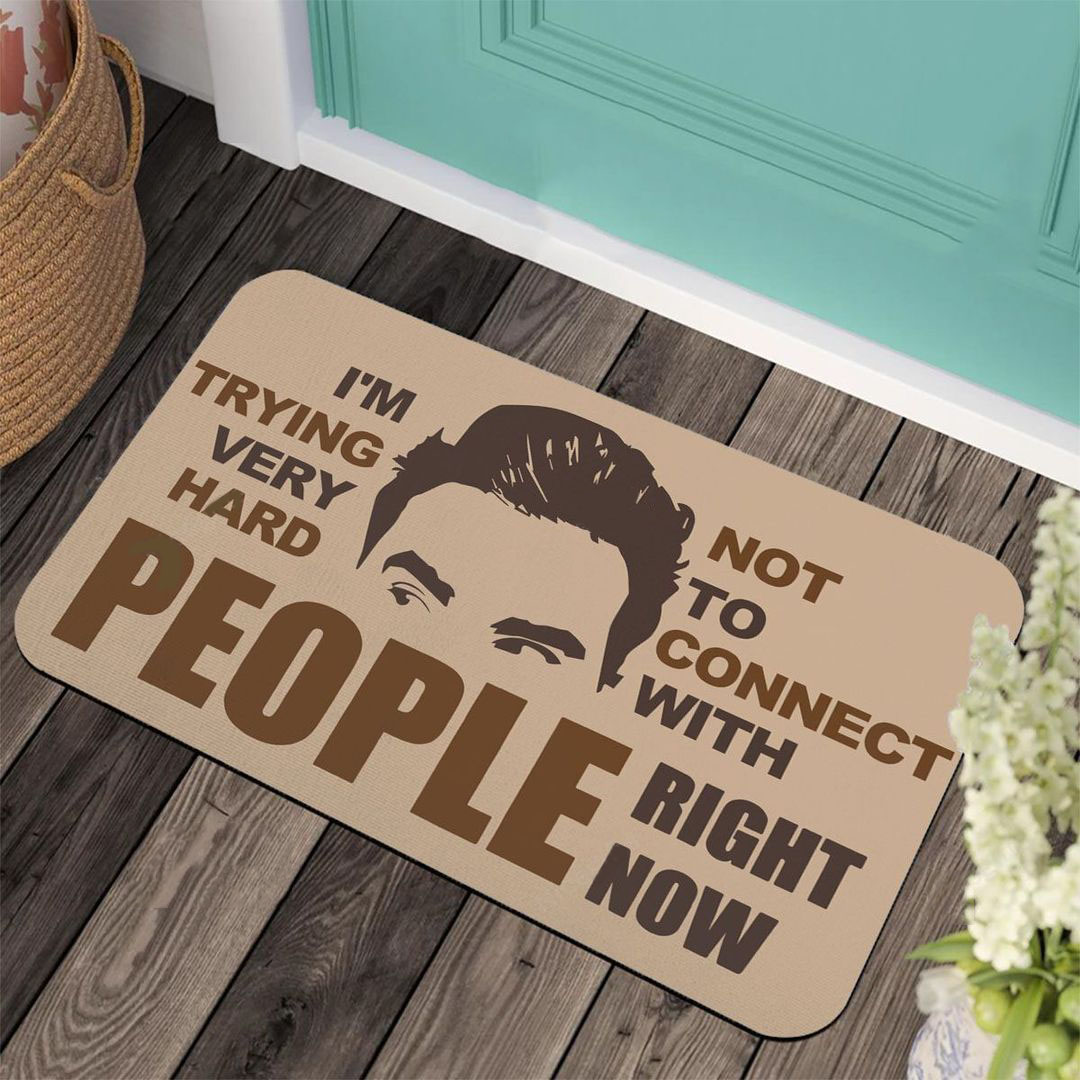 Im Trying Very Hard Not To Connect With People Right Now Doormat 3