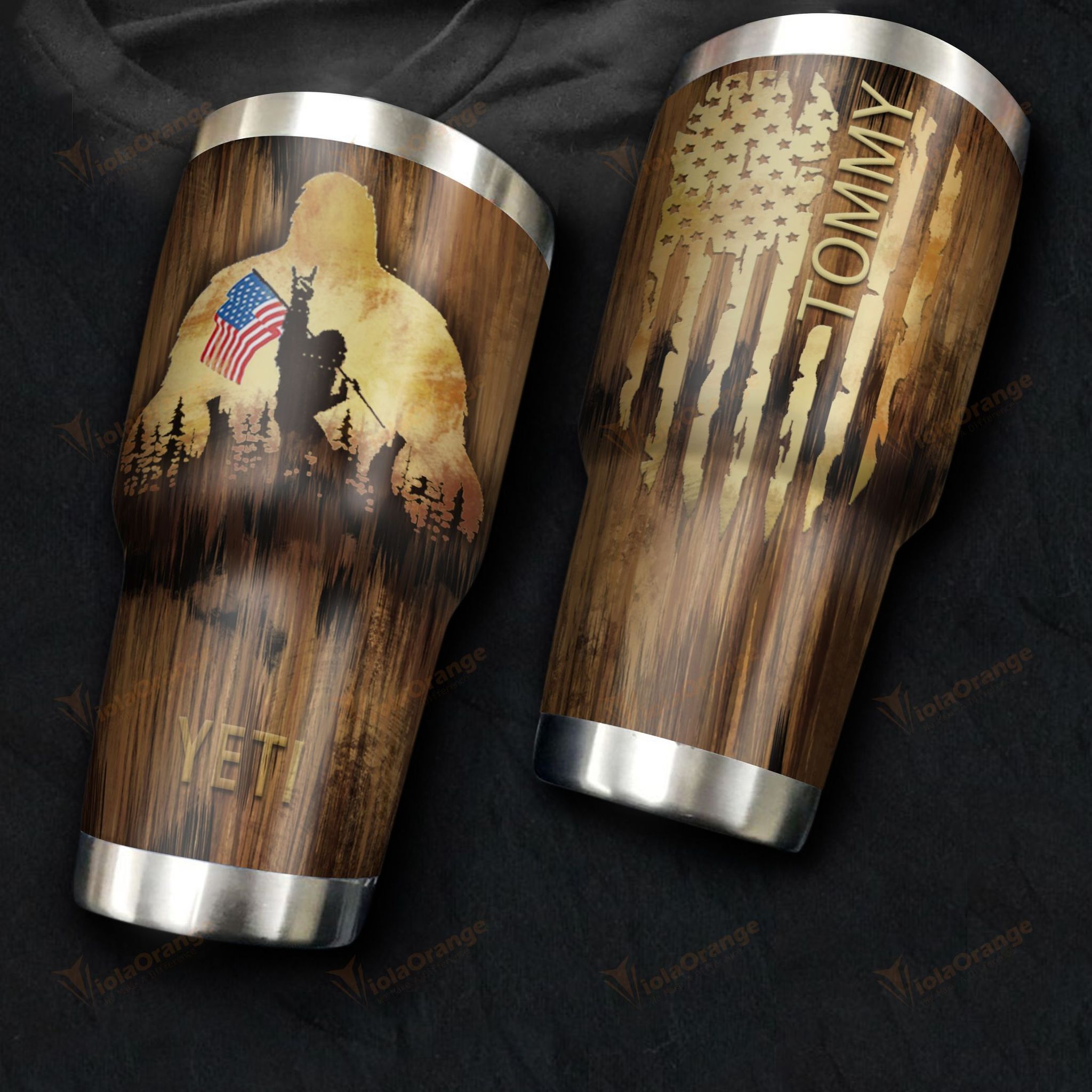 Bigfoot Independence day custom name tumbler – LIMITED EDITION