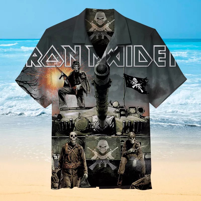 Iron Maiden Short Sleeve Hawaiian Shirt