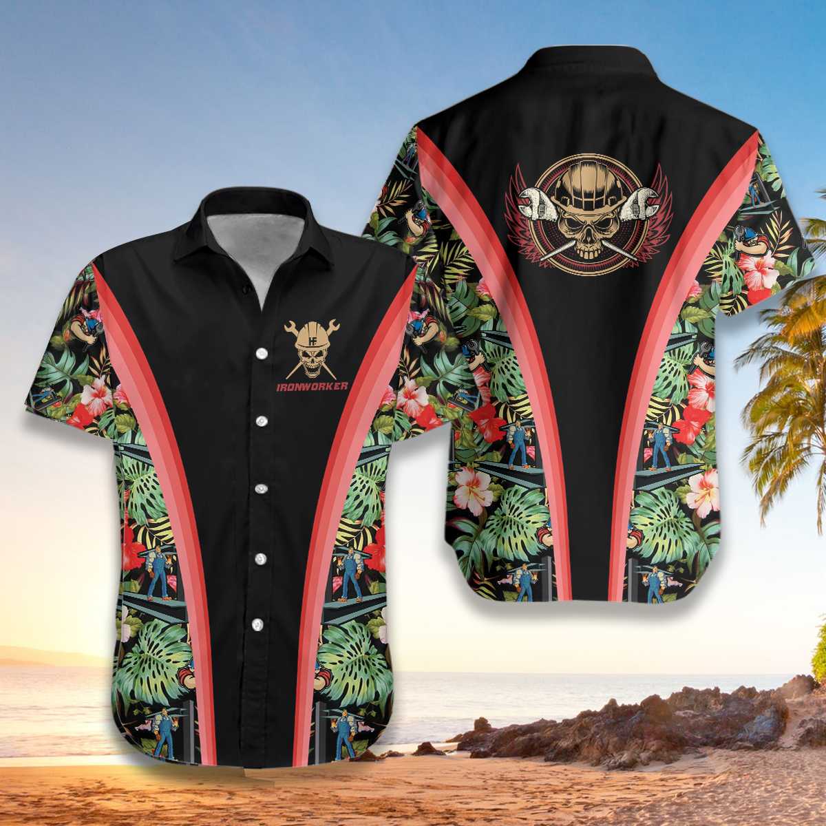 Ironworker Tropical hawaiian shirt