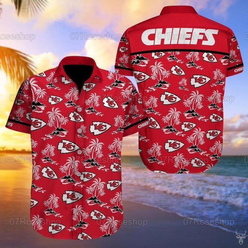 Kansas city chiefs nfl football hawaiian shirt