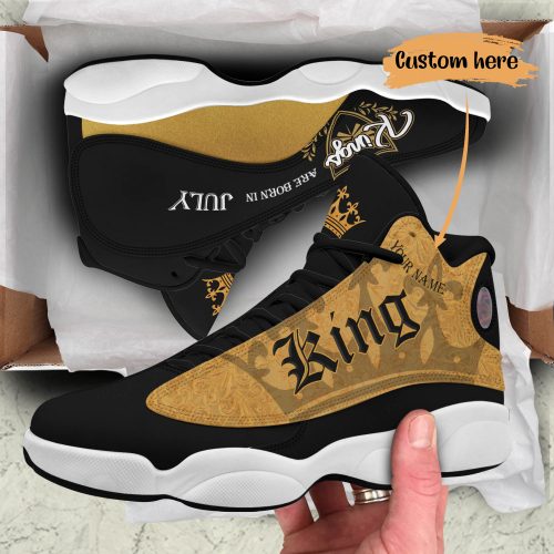 King are Born in July custom Air Jordan 13 Sneaker Shoes1