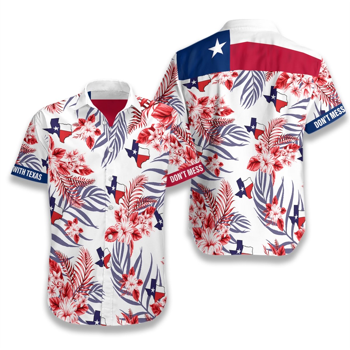Lone Star Nation Dont mess with Texas hawaiian shirt