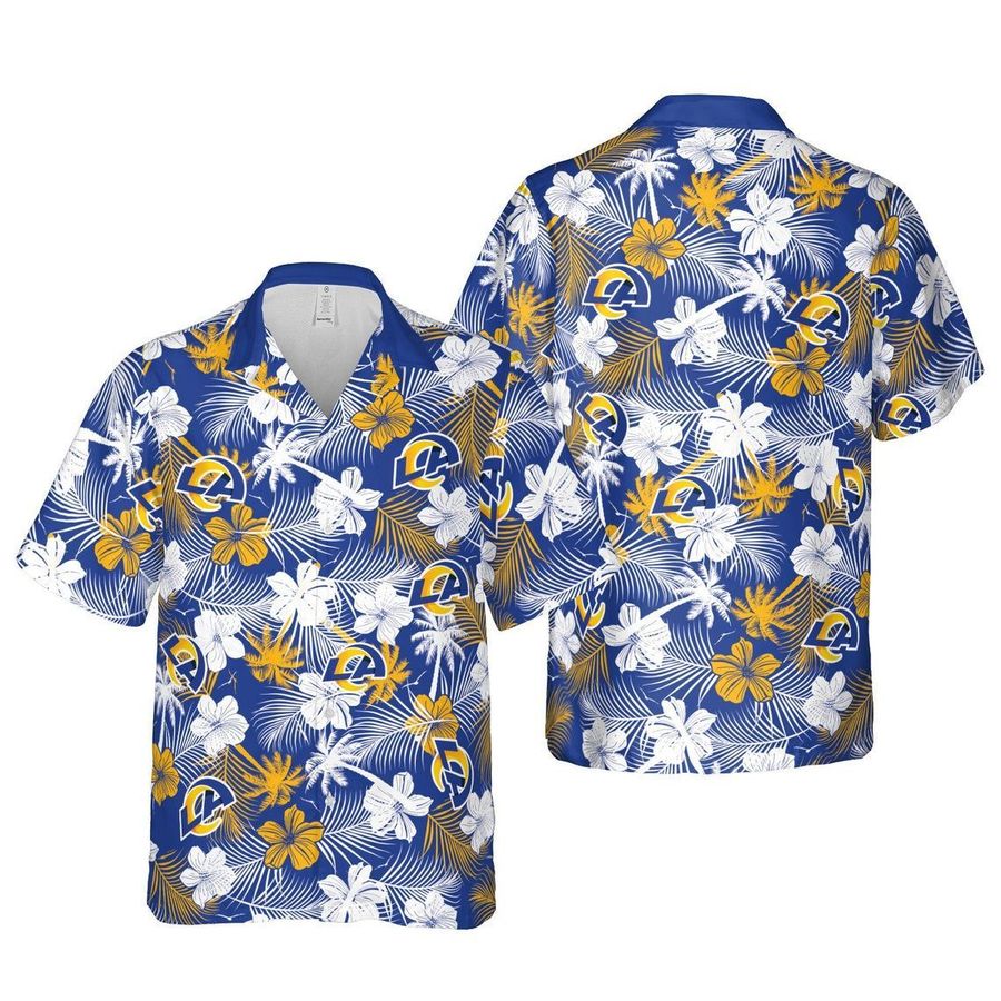 Los angeles chargers floral nfl football hawaiian shirt