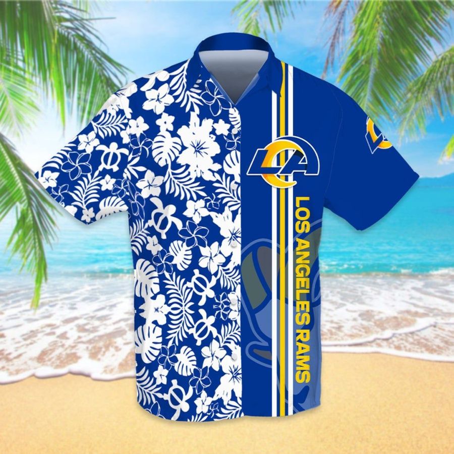 Los angeles rams nfl football hawaiian shirt
