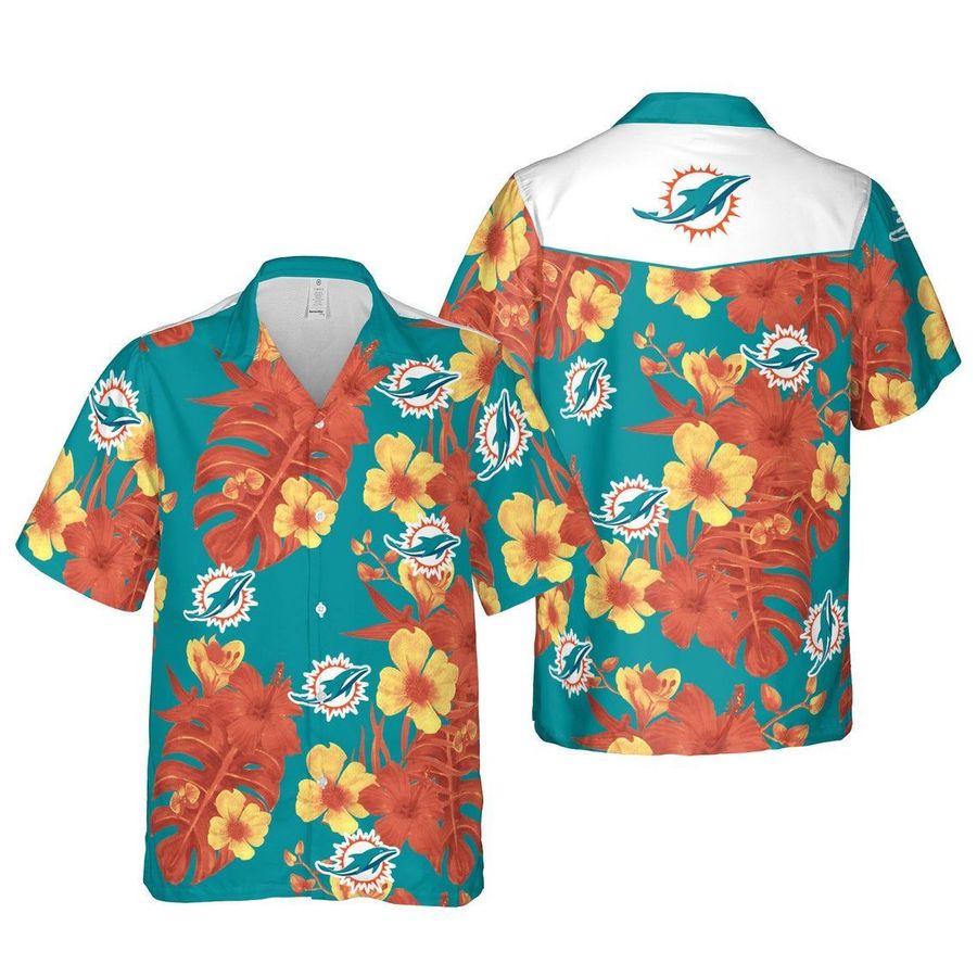 Miami dolphins nfl football hawaiian shirt