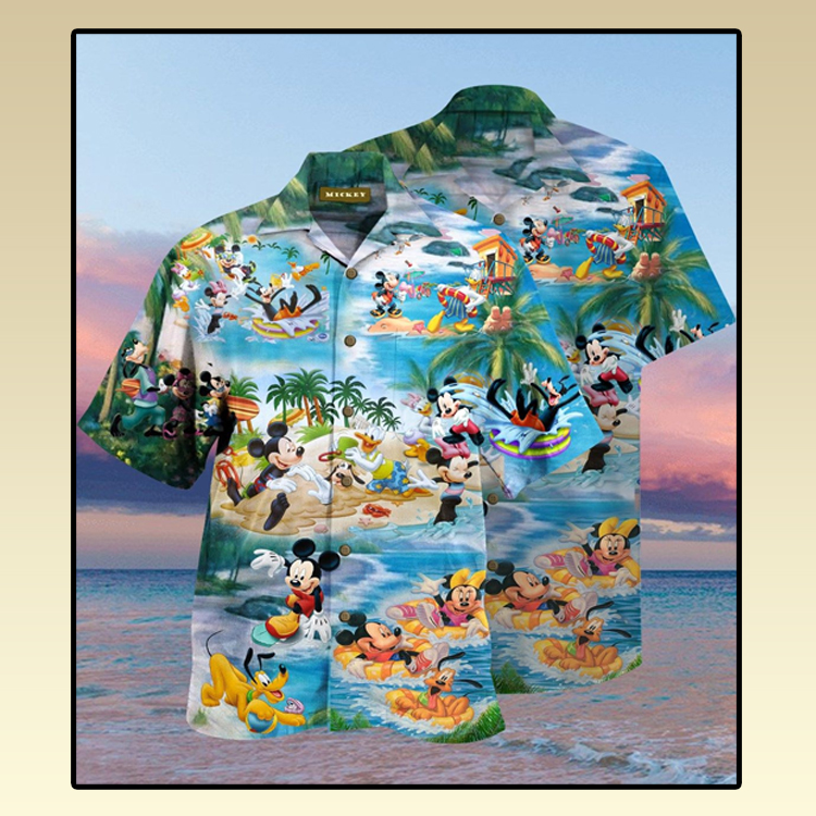 Mickey Mouse Beach Picnic Hawaiian Shirt3