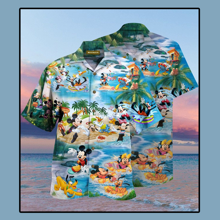 Mickey Mouse Beach Picnic Hawaiian Shirt4