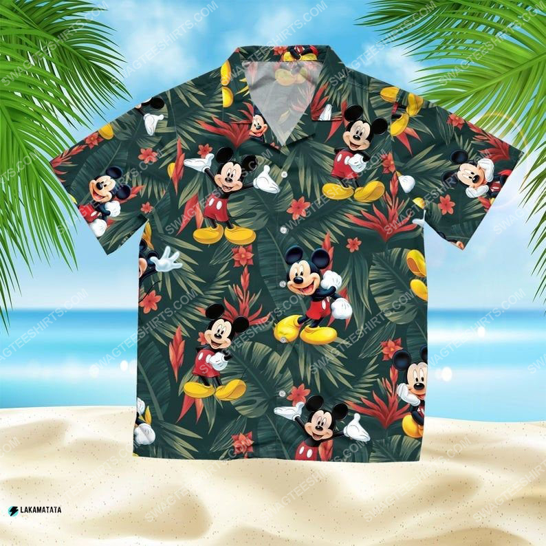 Mickey mouse disney cartoon movie hawaiian shirt 1