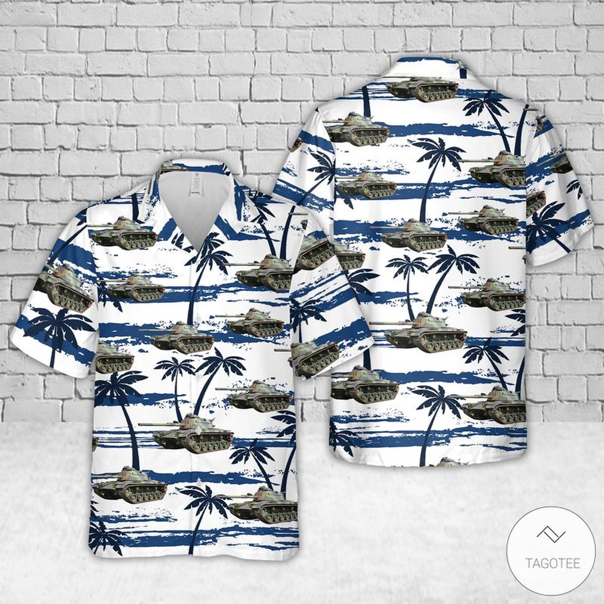 National Guard M60 Tank Hawaiian Shirt Beach Shorts