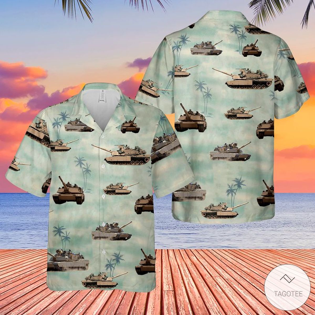 National Guard Tank Hawaiian Shirt