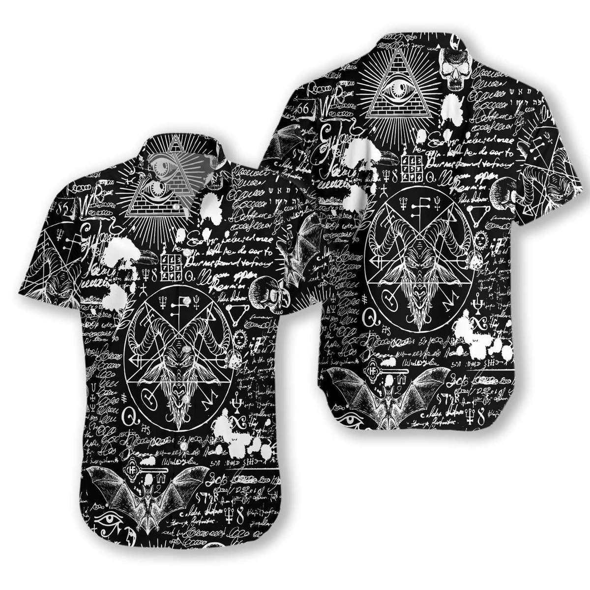 Occultism Satanic Goth Hawaiian shirt