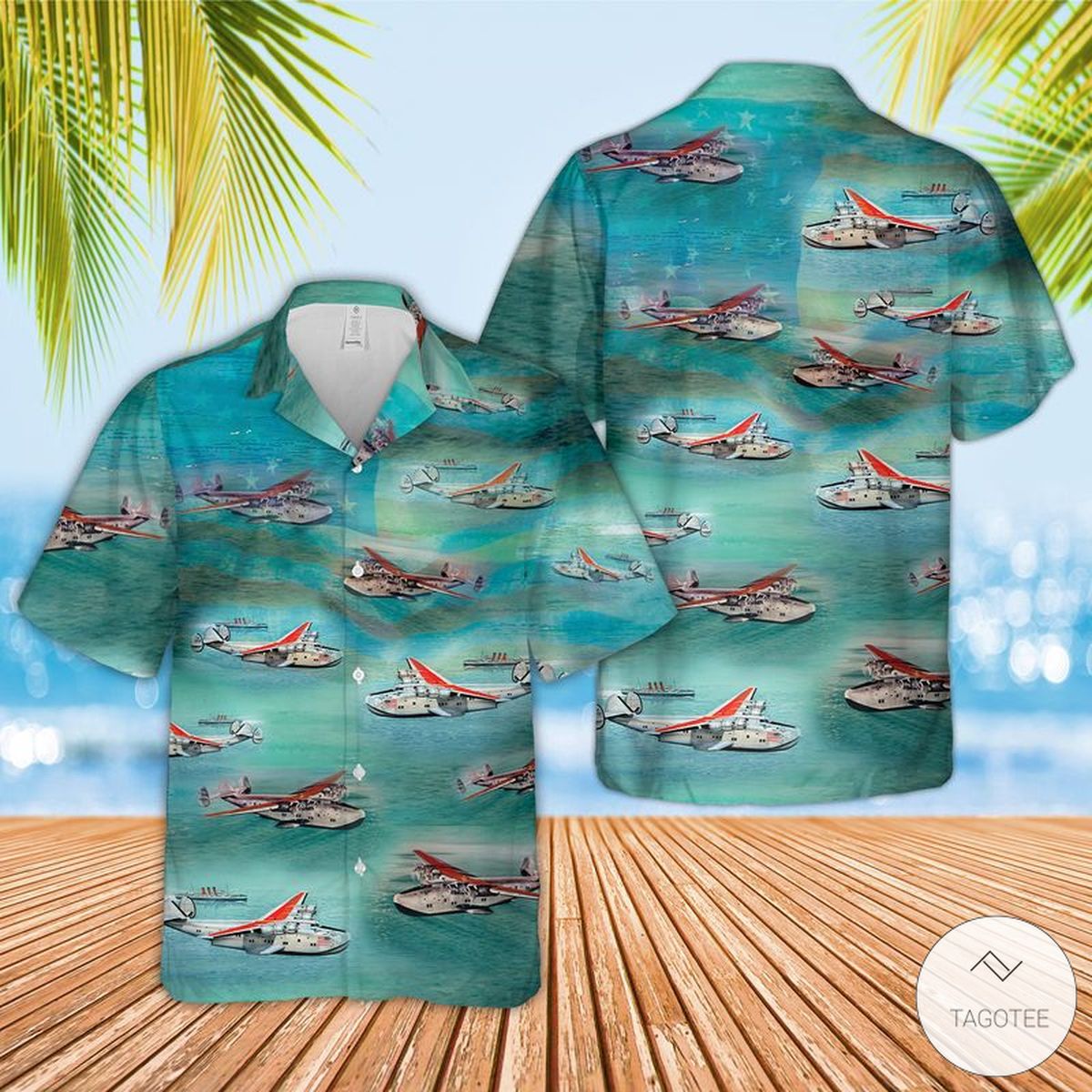 Pan American Clipper 314 Hawaiian Shirt Beach Shorts
