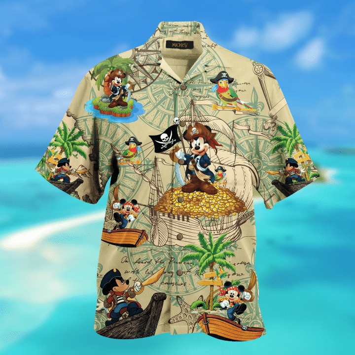 Pirate Mickey Unisex Hawaiian Shirt 1