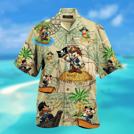 Pirate mickey unisex hawaiian shirt3