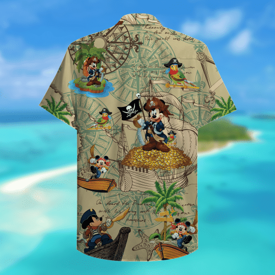 Pirate mickey unisex hawaiian shirt4