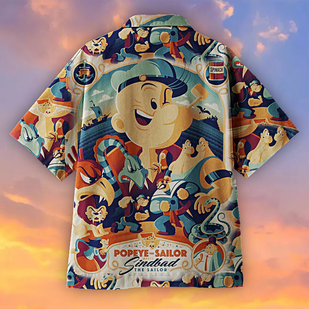Popeye Anime Hawaiian Shirt 1