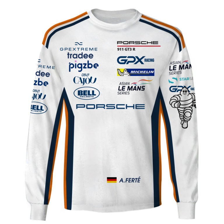 Porsche gpx martini racing 3d sweatshirt