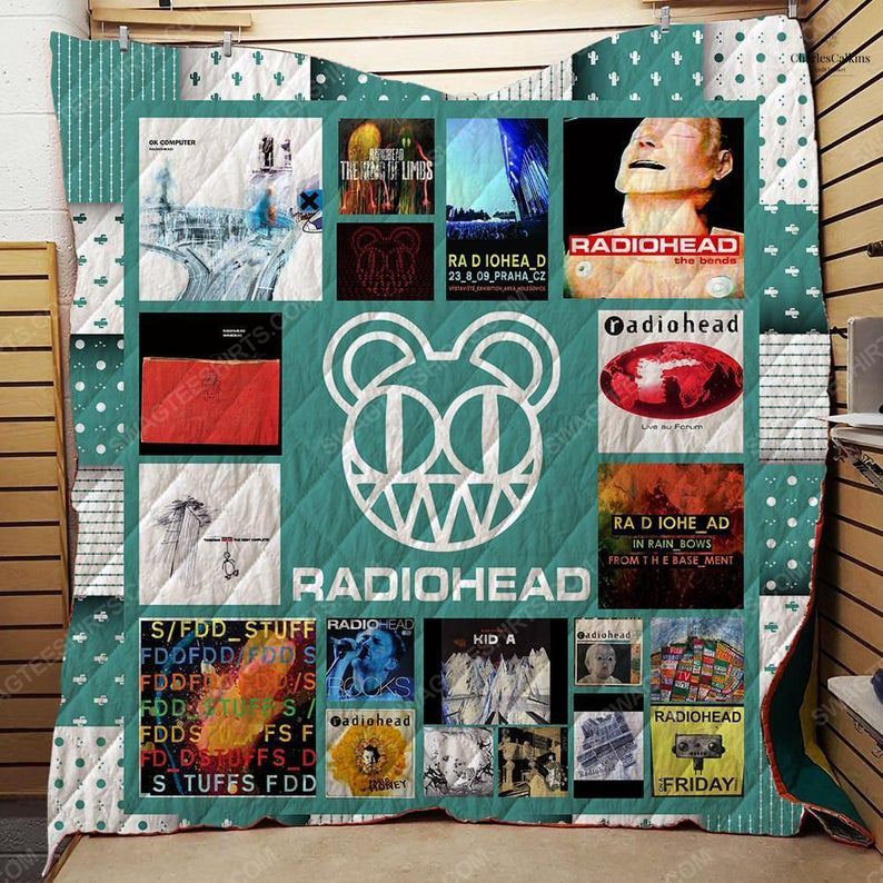 Radiohead albums cover rock band all over print quilt 1