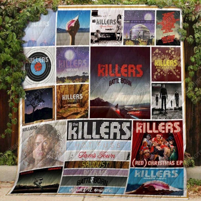 Rock band the killers vintage all over print quilt 1