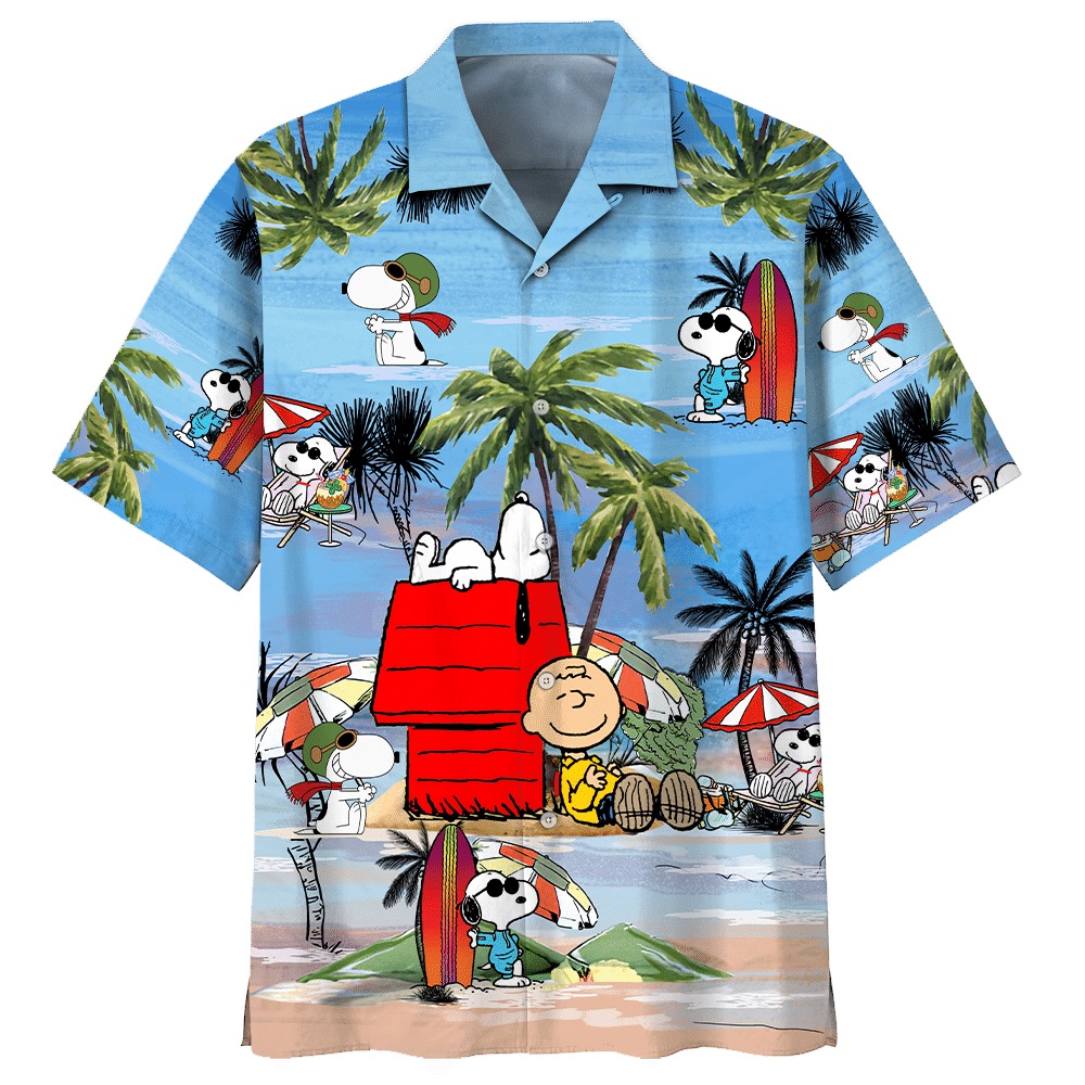 Snoopy summer time hawaiian shirt