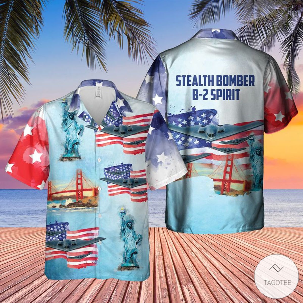 Stealth Bomber B 2 Spirit Hawaiian Shirt