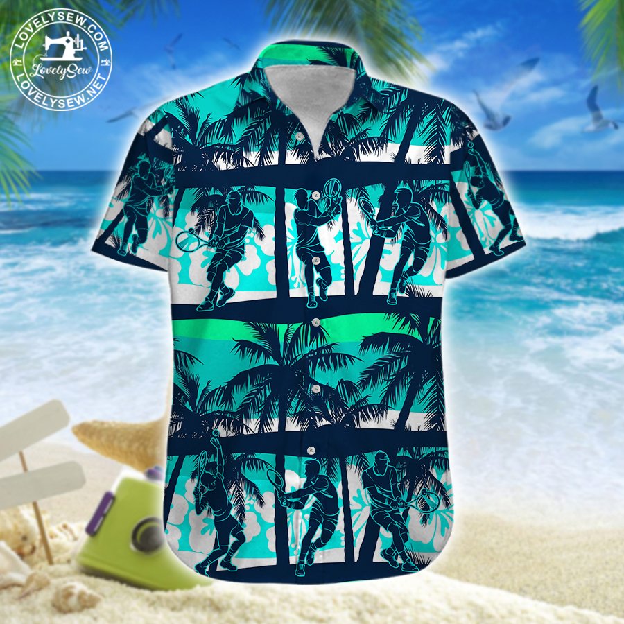 Tennis hawaiian shirt, beach short