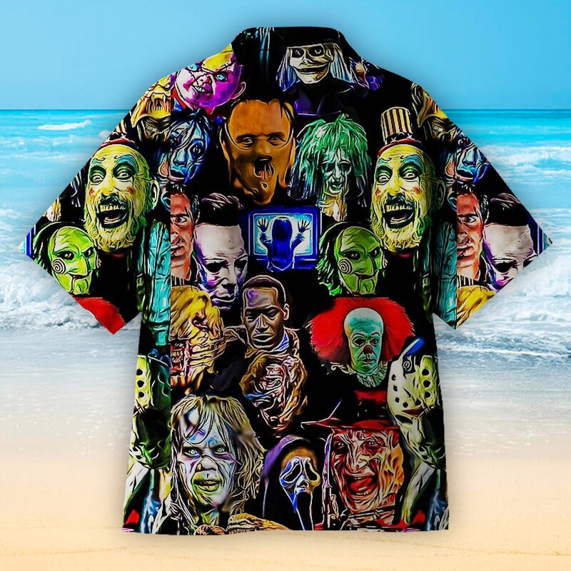 The villain in a horror movie Hawaiian shirt 1