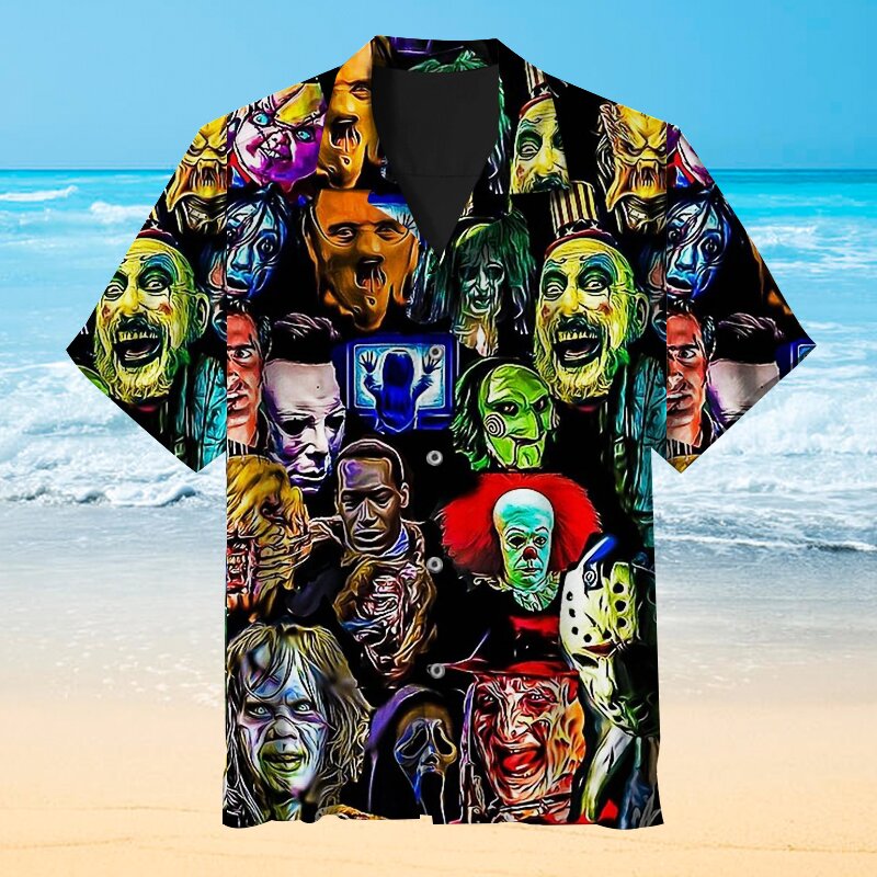 The villain in a horror movie Hawaiian shirt