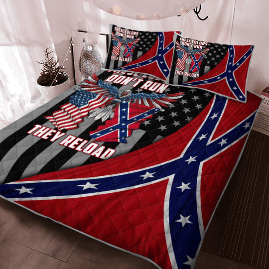 These colors don’t run they reload Quilt bedding set -BBS