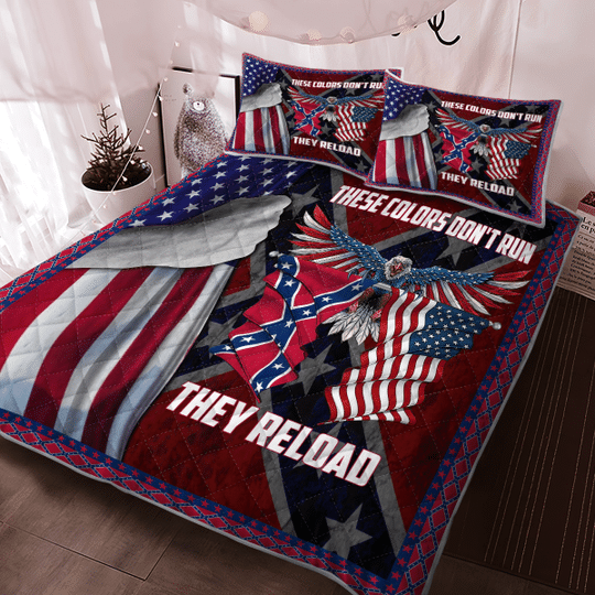 These colors dont run they reload Quilt bedding set2