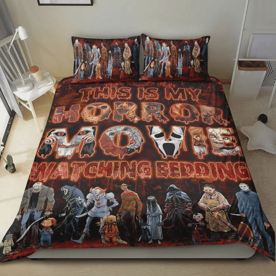 This Is My Horror Movie Watching Bedding Set