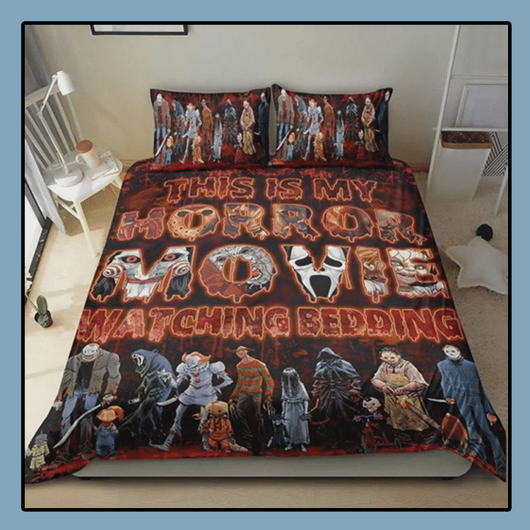 This Is My Horror Movie Watching Bedding Set1