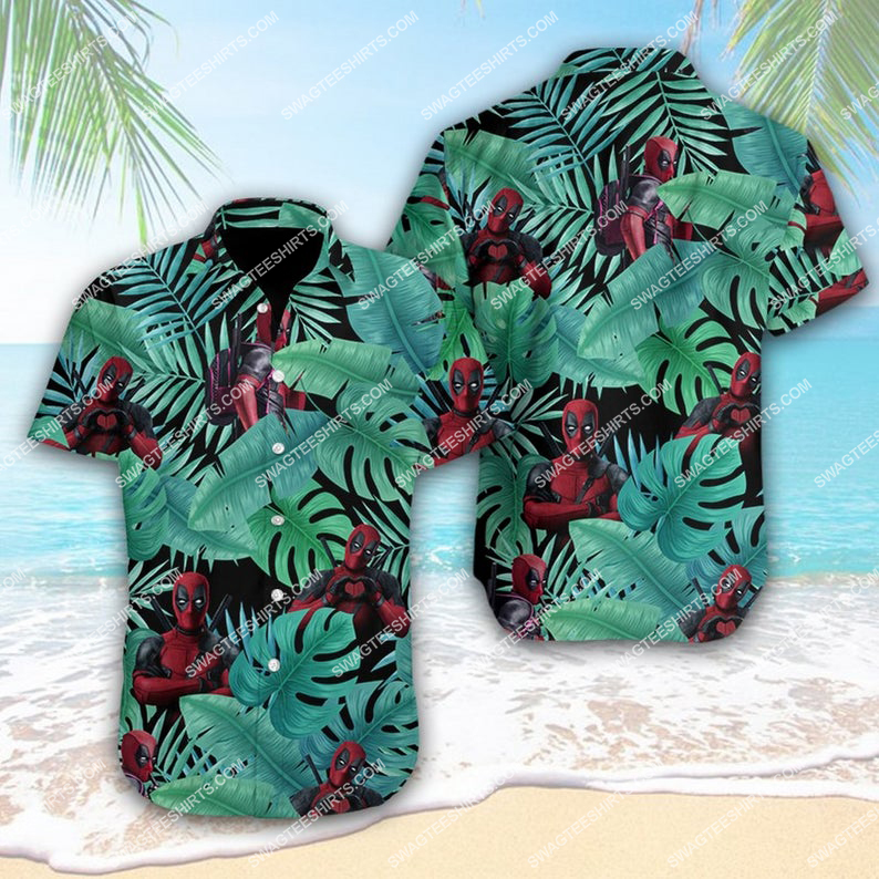 Tropical deadpool marvel comics hawaiian shirt 1