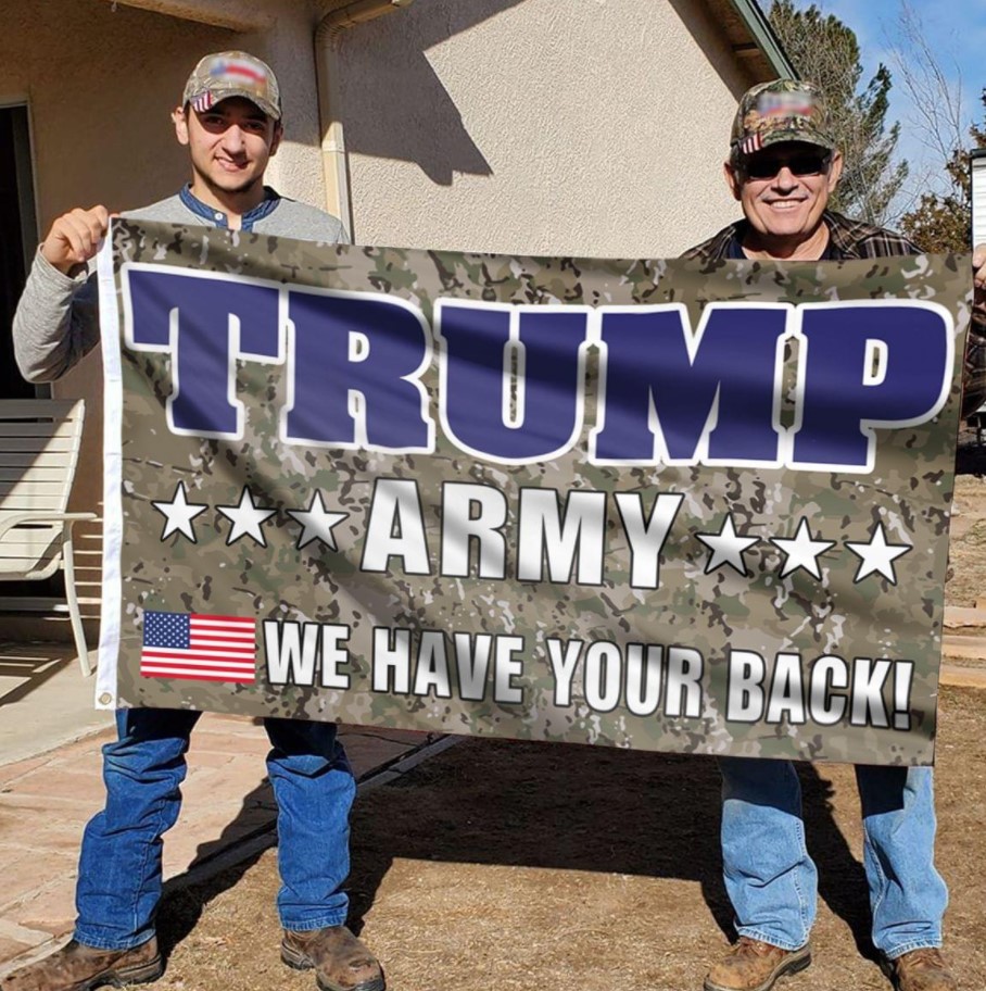 Trump Army We Have Your Back Flag – BBS