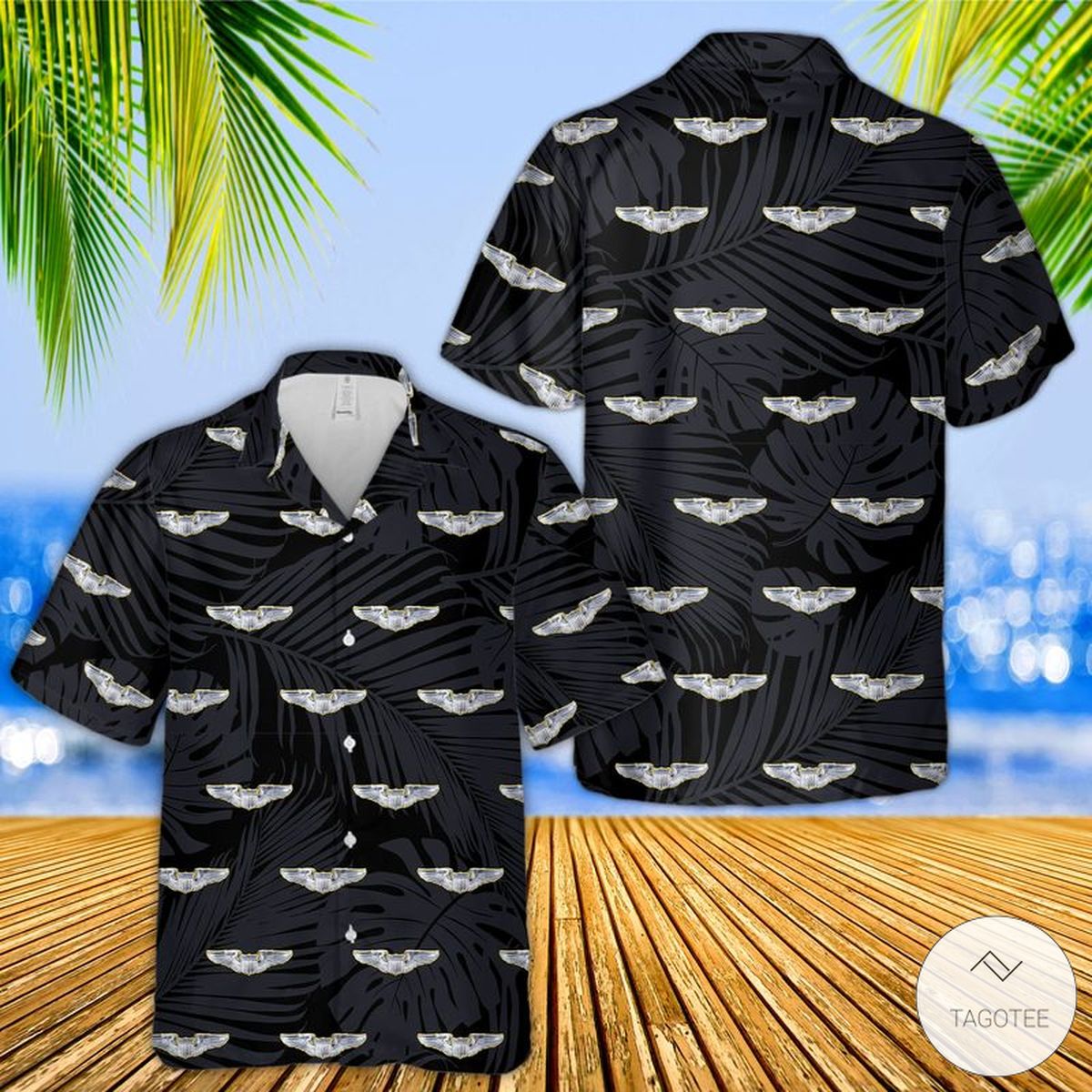 US Air Force Aviator Badge Air Force Pilot Hawaiian Shirt Beach Shorts