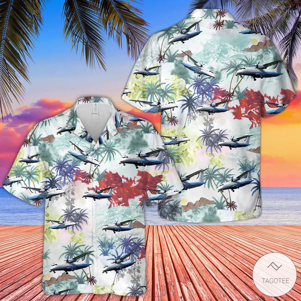 US Air Force C-146A Wolfhound Hawaiian Shirt, Beach Shorts – TAGOTEE