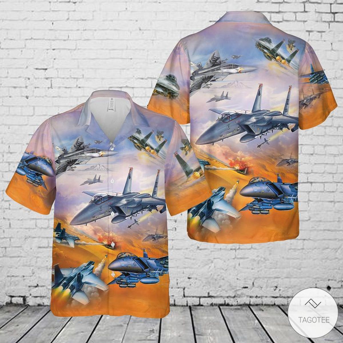 US Air Force McDonnell Douglas F-15 Eagle Hawaiian Shirt, Beach Shorts – TAGOTEE