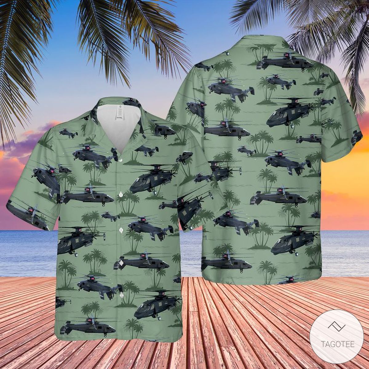 US Army Sikorsky S 97 Raider Hawaiian Shirt