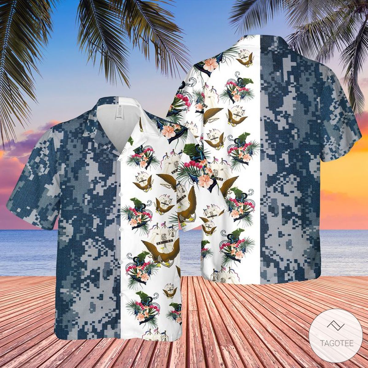 US Navy Hawaiian Shirt – TAGOTEE