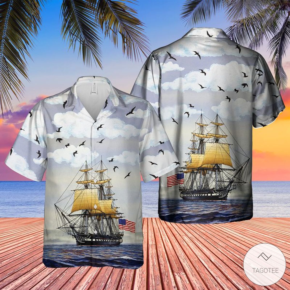 US Navy USS Constitution Hawaiian Shirt – TAGOTEE