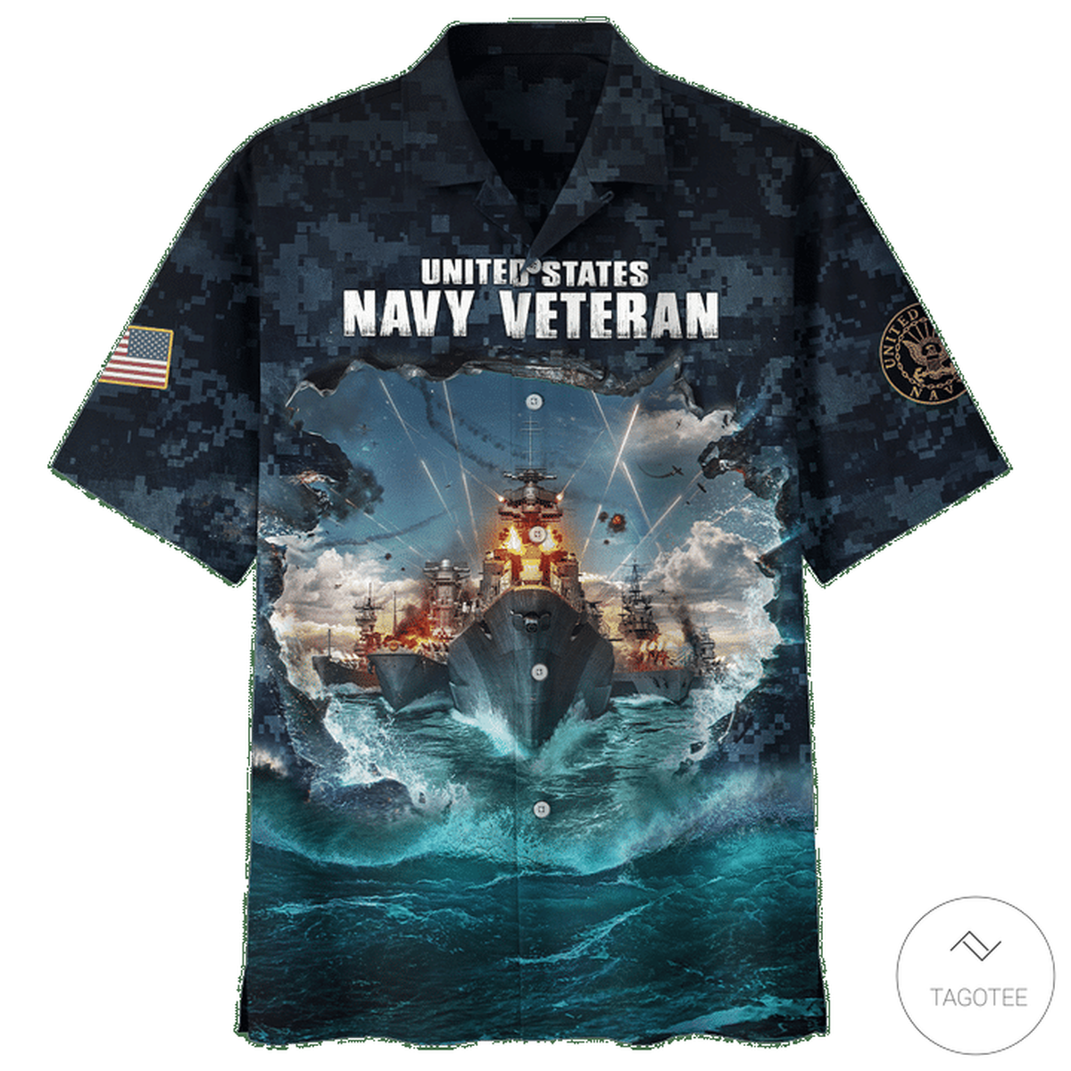 US Navy Veteran USS War Ship Hawaiian Shirt – TAGOTEE