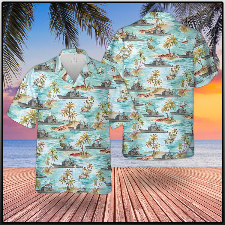 US Navy ship island Hawaiian shirt and short men- LIMITED EDITION