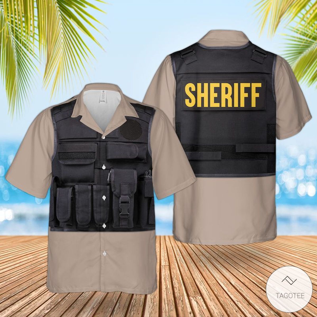US Sheriff Armor Hawaiian Shirt – TAGOTEE