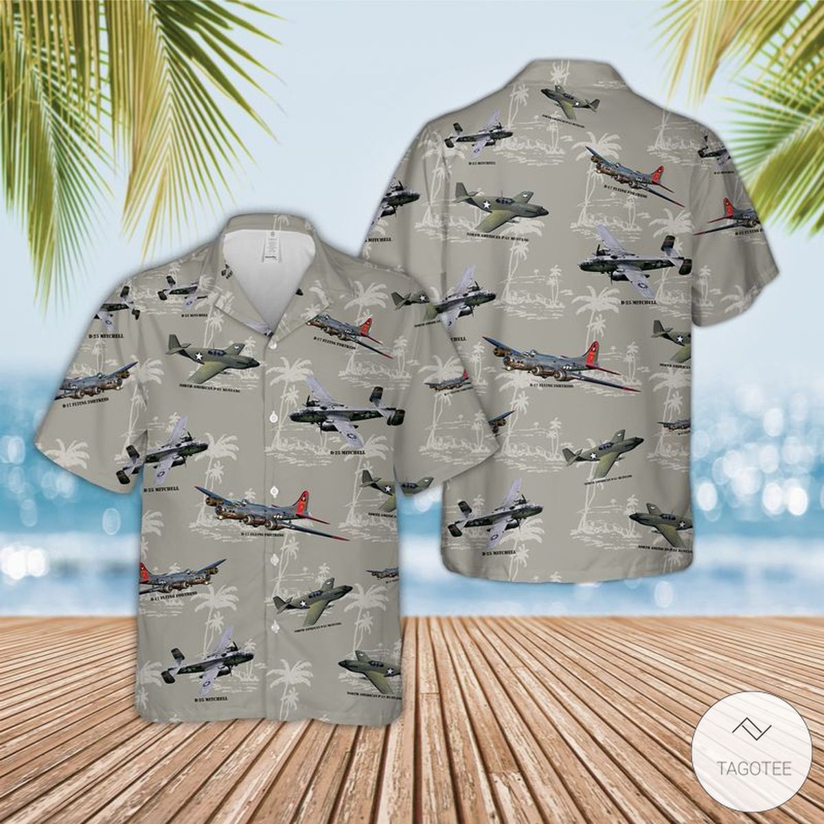 USA Aircraft Of World War II Hawaiian Shirt, Beach Shorts – TAGOTEE
