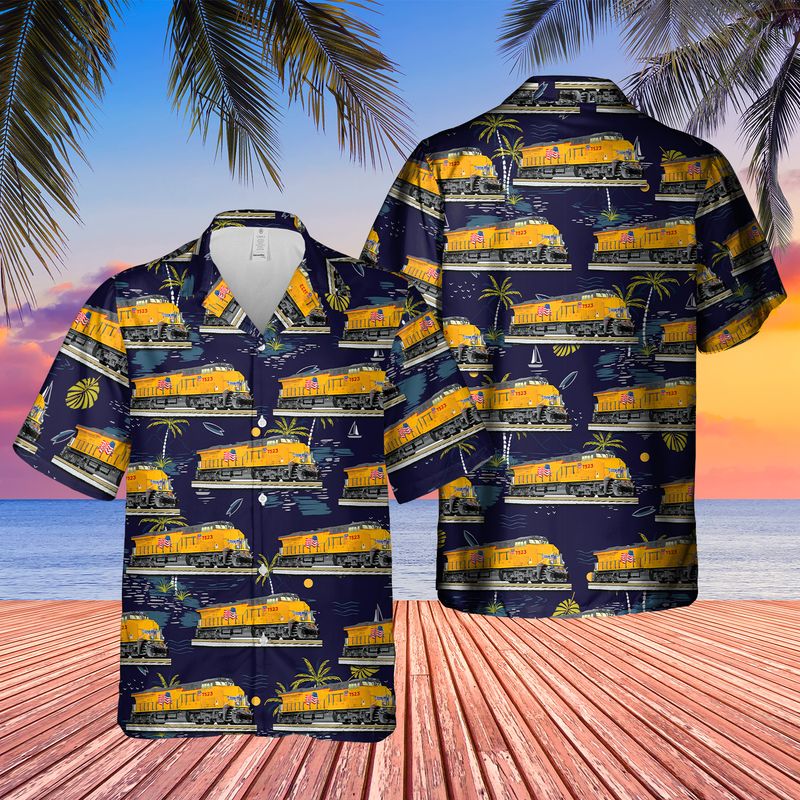 Union Pacific Locomotive Hawaiian Shirt